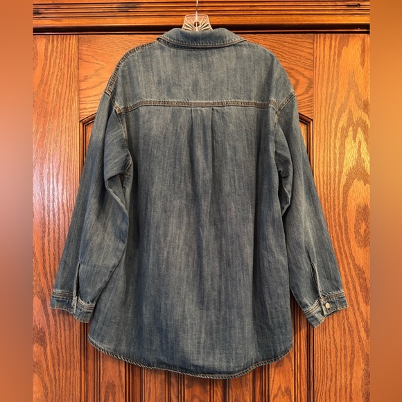 New! Risen Denim Shacket - Picture 8 of 8